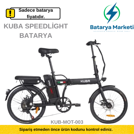 Kuba Speedlight Elektrikli Bisiklet Bataryası 36V 10Ah – BataryaDeposu