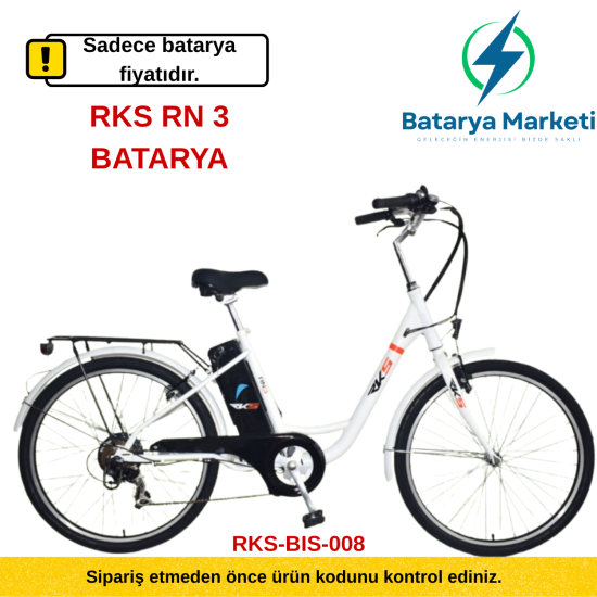 RKS RN3 Elektrikli Bisiklet Bataryası 36V 10Ah – BataryaDeposu