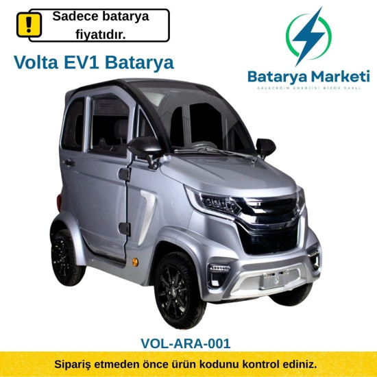 Volta EV1 Elektrikli Araç Bataryası - 60V 58Ah 30–60 km