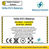 Volta EV1 Elektrikli Araç Bataryası