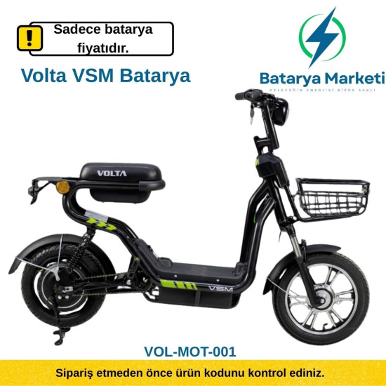 Volta VSM Batarya 48V 14Ah – BataryaDeposu